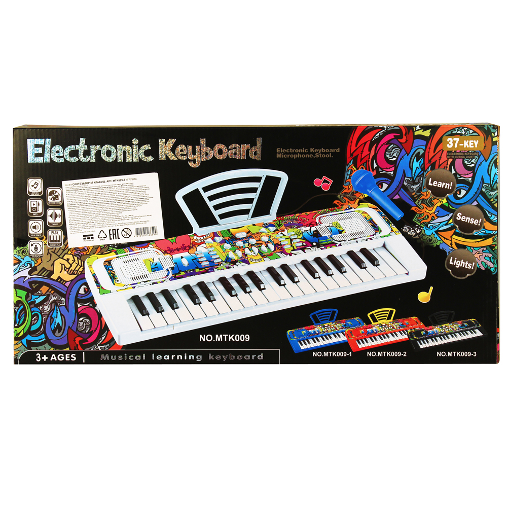 Синтезатор Qunxing Toys 37 клавиш MTK009-3