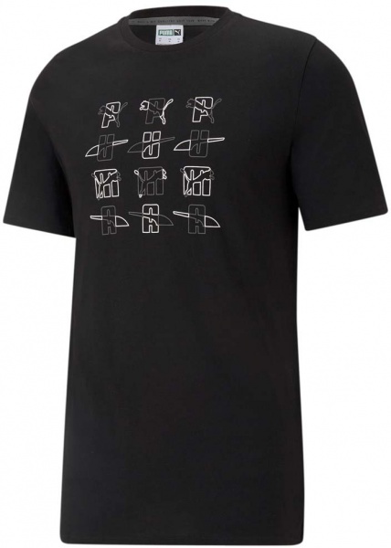 Футболка Puma ELEVATE GRAPHIC TEE 53107401 р.XS чорний