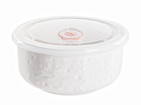 Набор салатников с крышками 3 шт белый Lefard