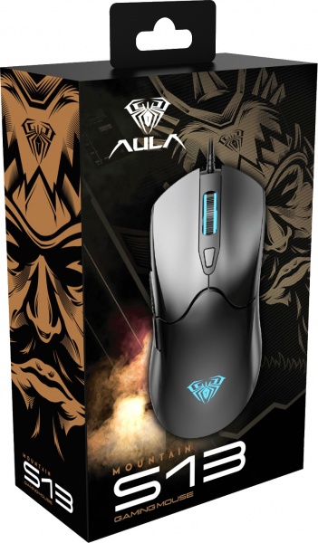 Мишка Aula ігрова дротова S13 Wired gaming mouse with 6 keys black (6948391213095) 