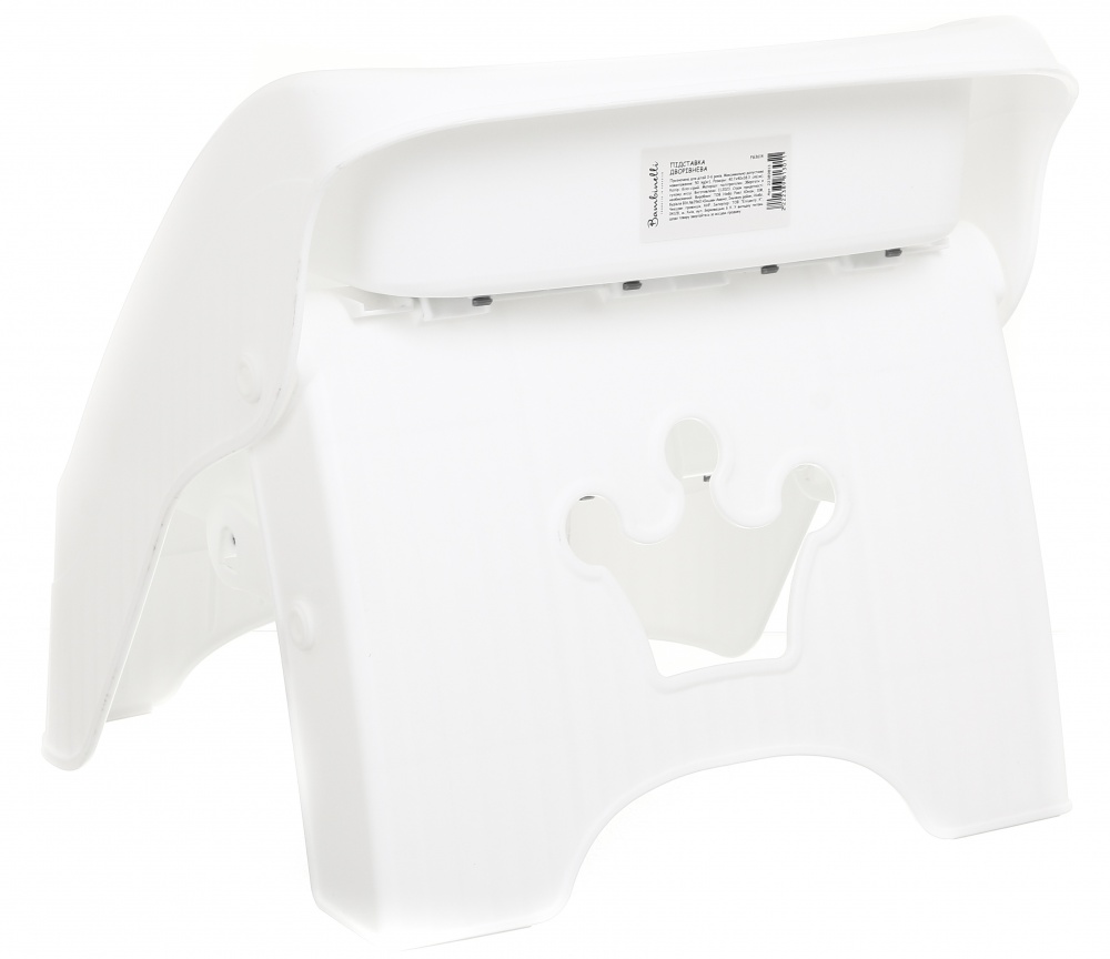 Подставка двойная Bambinelli 40.7x40x38.3 см бело-серый