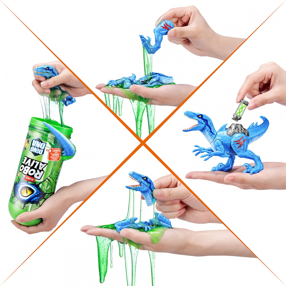 Игровой набор Pets & Robo Alive интерактивный - ДНК Велоцизавра разноцветный 71139B