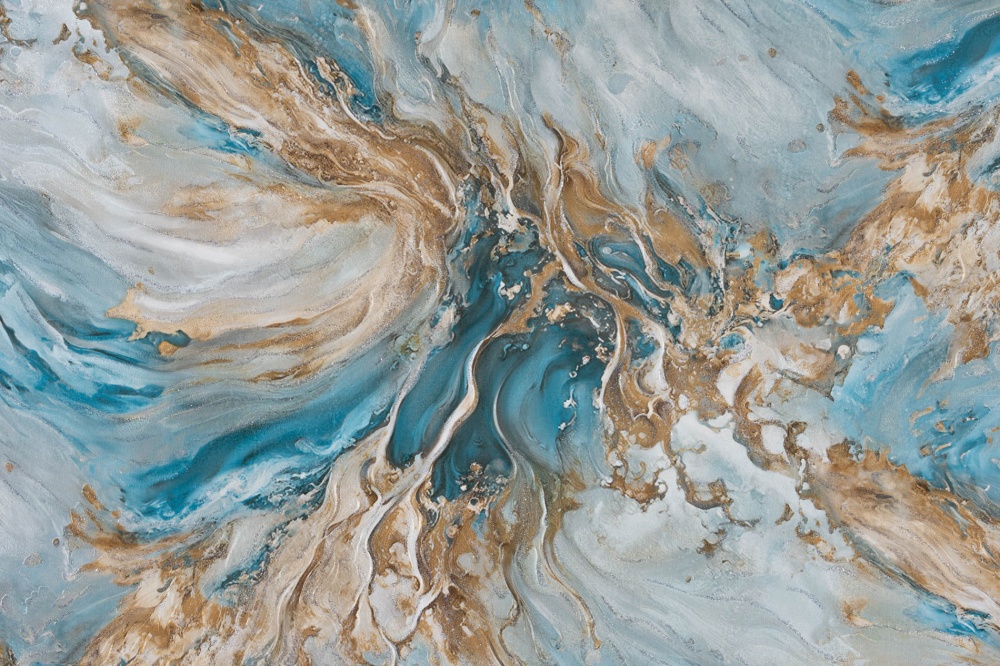 Обои виниловые на флизелиновой основе Славянские обои Elegance collection Океан 2395-03 1,06x10,05 м