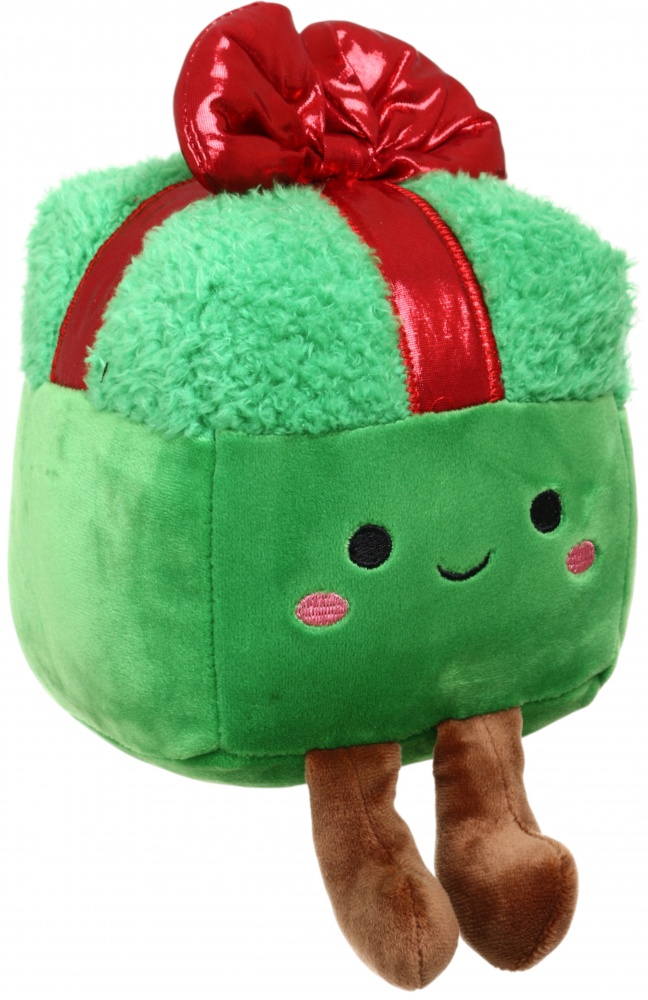 М'яка іграшка HW Різдвяна Пакунок 15 см зелена DT251647-6