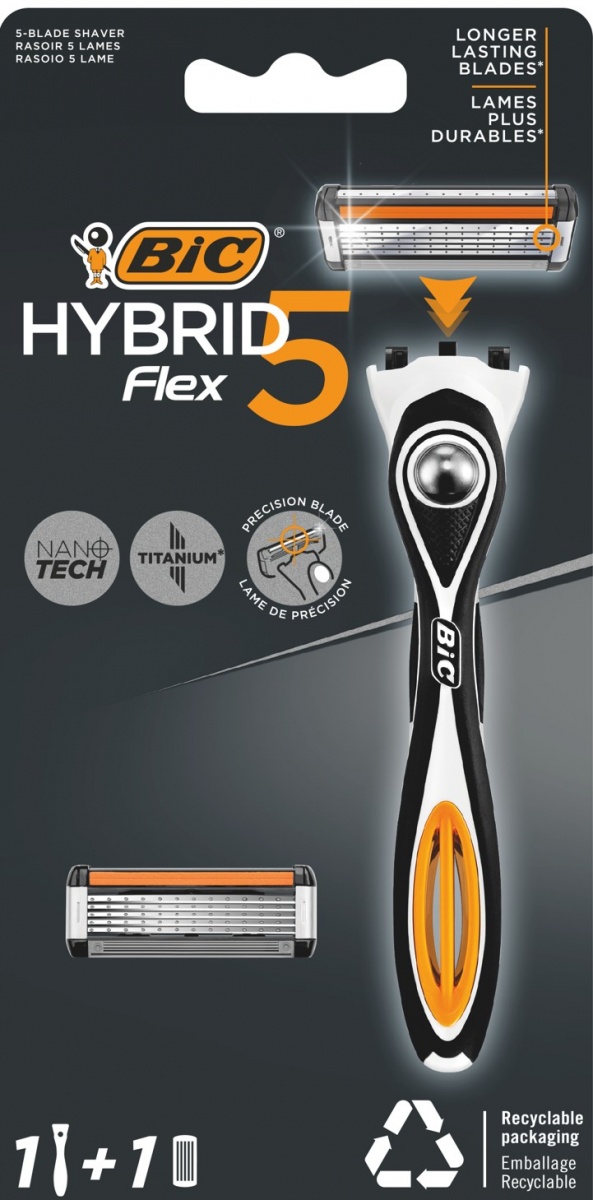 Бритва BIC Flex 5 Hybrid Flex 5 Hybrid + картридж 1 шт. — фото 1