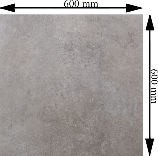 Плитка Konskie group Grey Wind dark 60x60 