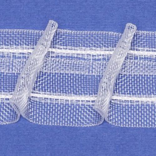 Тесьма Elton 43037/29 прозрачная равномерная 1:2 диагональ левая 1 ряд петель Bandex