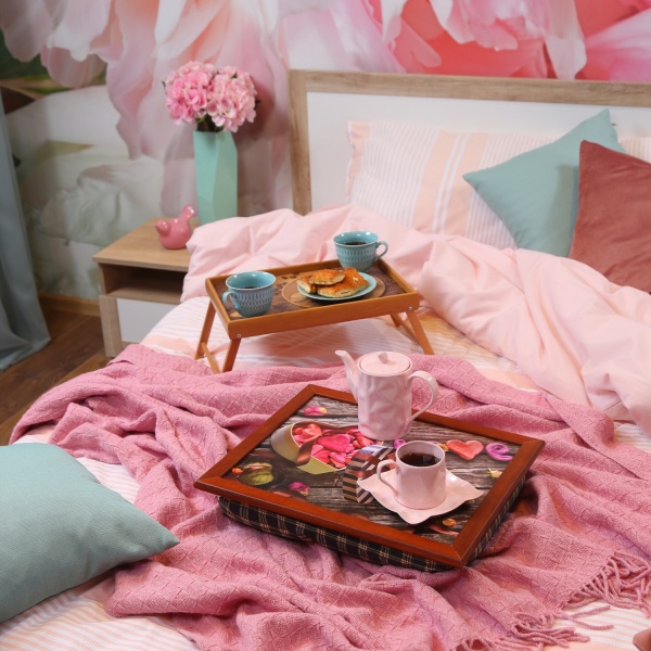 Поднос на подушке Сердце 44,5x36,5x9 см