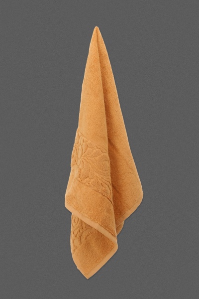 Набір рушників махрових Квіткова вуаль 2 шт гірчичний BILTEX 