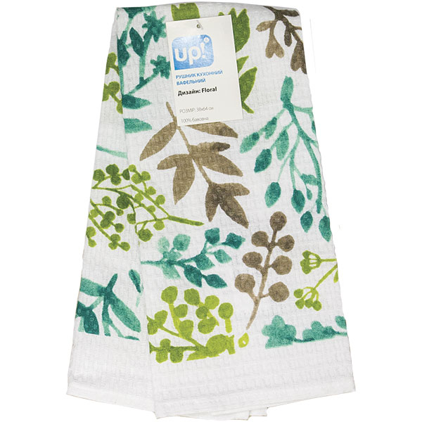 Полотенце вафельное Underprice Floral 38x64 см