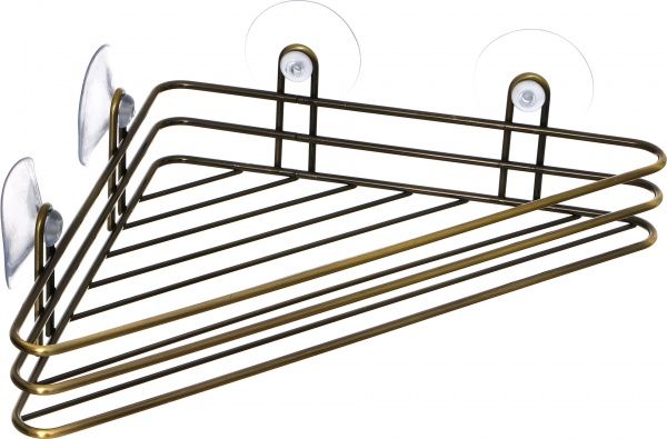 Полка угловая Lemax на присосках EBA-10550 BA для ванной комнаты 310х171х67 мм 