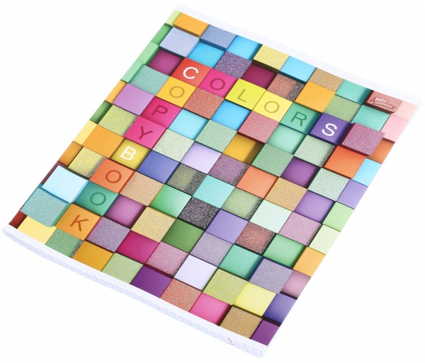 Тетрадь школьная с глитером 60 листов в клеточку в ассортименте Мечты сбываются