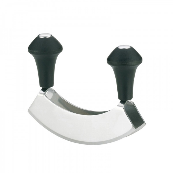 Ніж для нарізання зелені Ніж-меццалуна з двома ручками Ganda 13.5 x 4 x 11 см (10866) Kela 