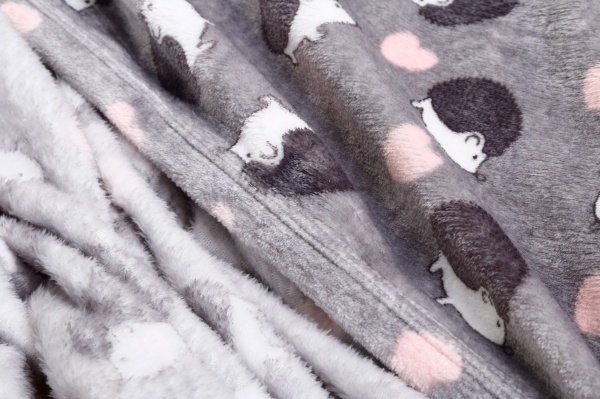 Плед Frannel Hedgehog 220x200 см сірий La Nuit 