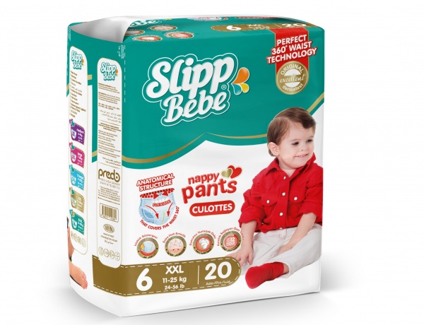 Подгузники-трусики Slipp Bebe Твин пак 6 (15+ кг) 20 шт