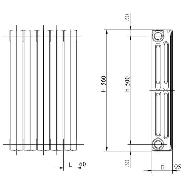 Радиатор чугунный Viadrus Termo 500/95
