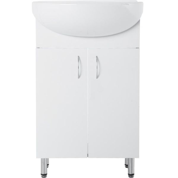 Тумба с умывальником Эконом 50 см белая