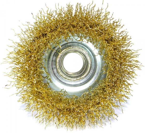 Щітка чашкова 65мм x M14, витий (рифлений) дріт d0,3 об/хв 12500 стальний дріт S&R 136132065