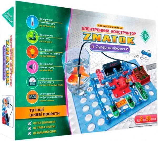 Конструктор Знаток Супер-измеритель (17 проектов) ZP70694