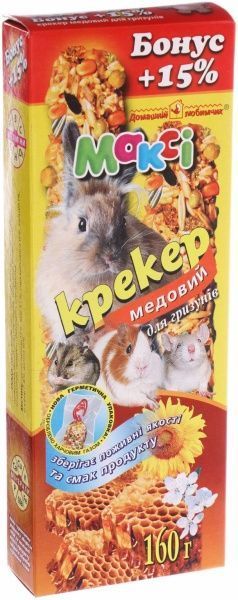 Крекер Максі  Медовий для гризунів 2 шт 160 г