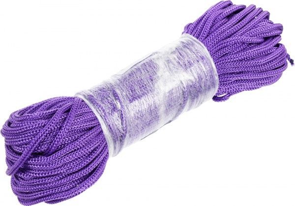 Шнур полипропиленовый 4 мм 50 м фиолетовый 0,2 кг