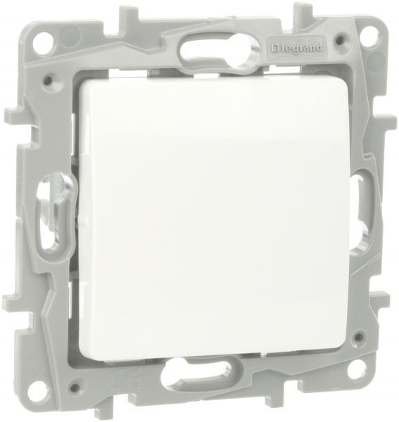 Переключатель проходной одноклавишный Legrand Etika без подсветки 10 А 230В IP20 белый 672205