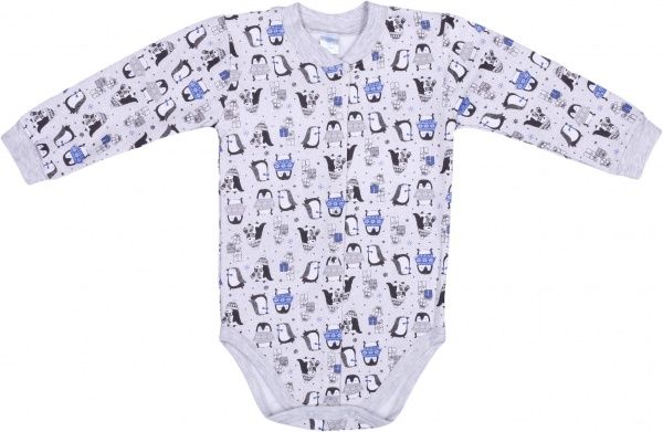 Боди детское для мальчика Baby Veres Penguins р.68 голубой 