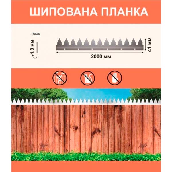 Планка шипована 41x2000x1,8мм