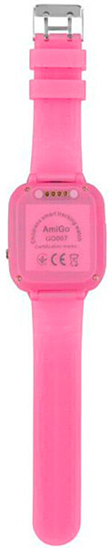 Смарт-годинник AmiGo GO007 FLEXI GPS pink (871498)