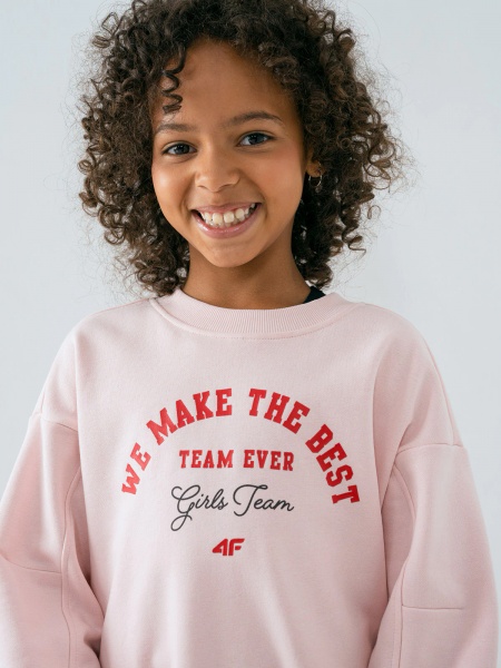 Світшот 4F J4Z21-JBLD206-56S р. 134 рожевий