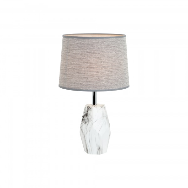 Настольная лампа Vio Concept by LUCEA Esina small 1x40 Вт E27 белый/хром 80368-01-TM1-SW 