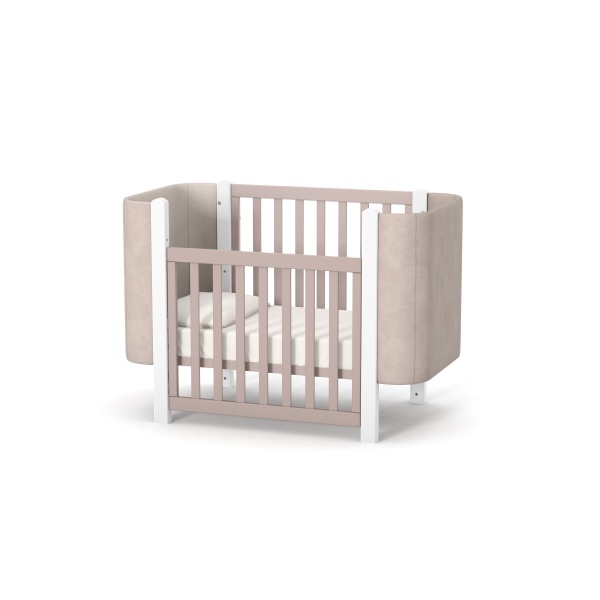 Ліжечко дитяче Veres Монако Велюр капучино-білий 05.3.1.212.13