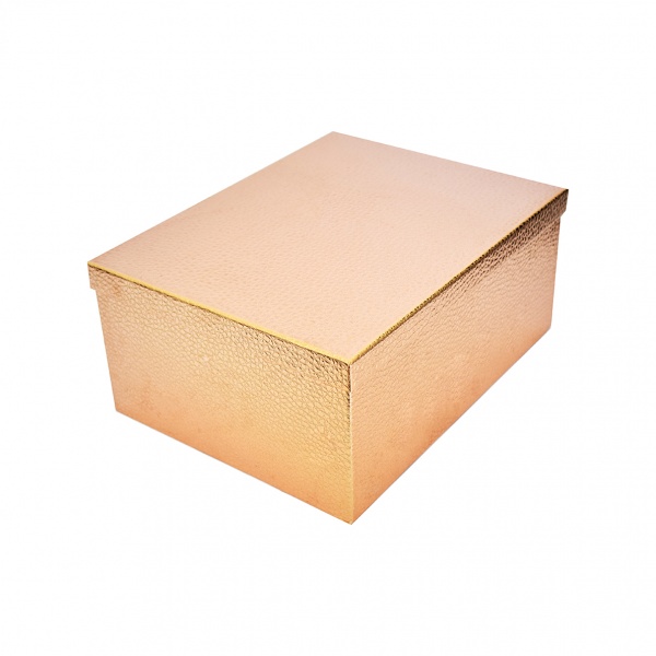 Коробка подарочная золотая кожа 37,5х29х16 см 11101013010