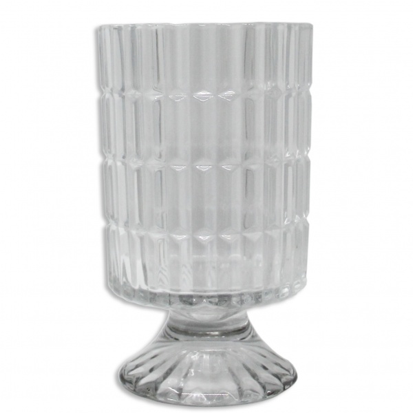Ваза для квітів Cristal Kristina 19 см прозорий 