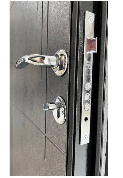 Двері вхідні Tarimus 90 Сімейна грей 2050x860 мм праві