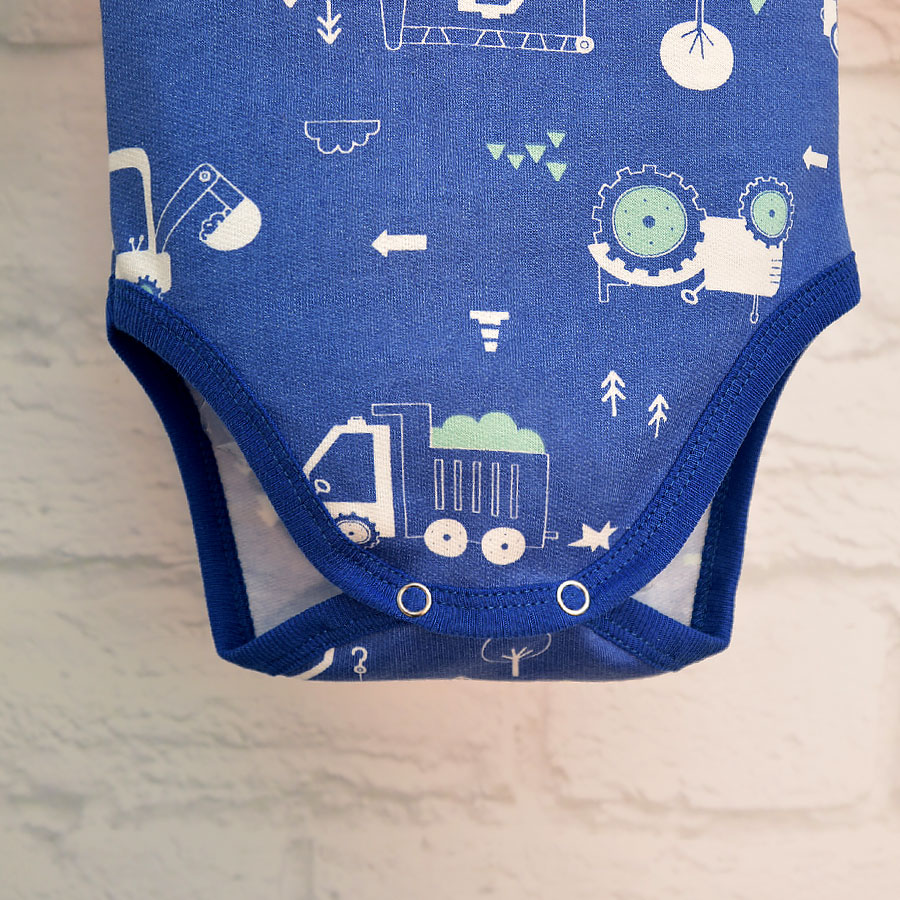 Боди для мальчика Blanka Машинки р.68-74 синий 110569