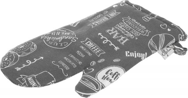 Прихватка-варежка Gray Breakfast серый Прованс 