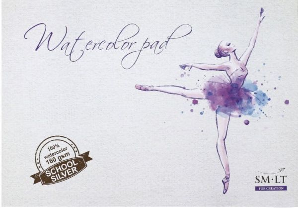 Склейка для акварелі A3 42х29,5 см 160 г/м² 20 сторінок Smiltainis