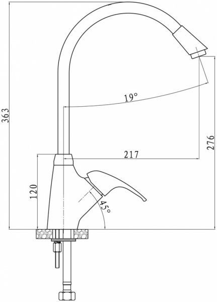 Смеситель для кухни Mixxen Марго MXAL0341