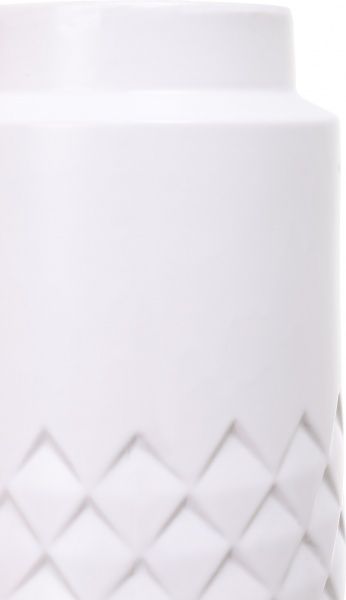 Ваза керамическая белая Matt 13,5х13,5х30 см