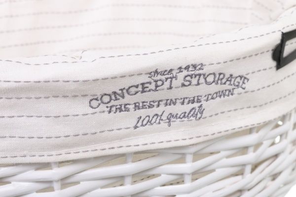 Корзинка плетеная Tony Bridge Basket с текстилем 28х20х12 см HQN20-1CD-5 