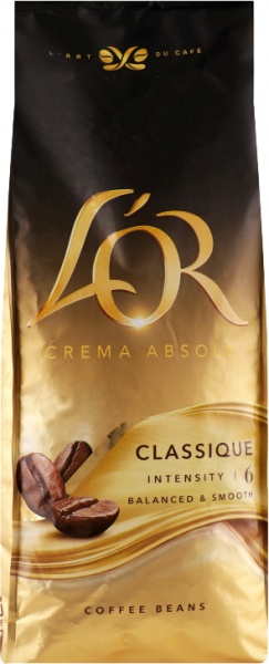 Кофе в зернах L'OR Crema Absolute Classic (8711000400791) 1000 г