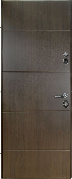 Двері вхідні Булат Термо House-703 венге темний 2050x850 мм праві