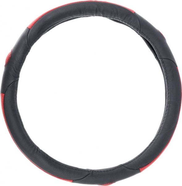 Чехол на руль King Company черный с красным
