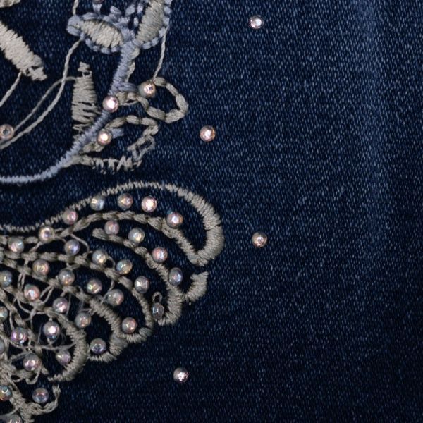 Джинсы Beren Style с бабочкой утепленные р.104-110 2042 