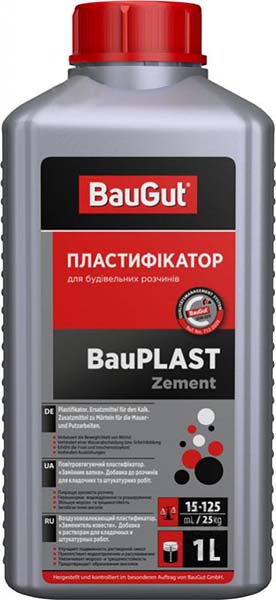 Пластифікатор BauGut BauPLAST Zement замінник вапна 1 л