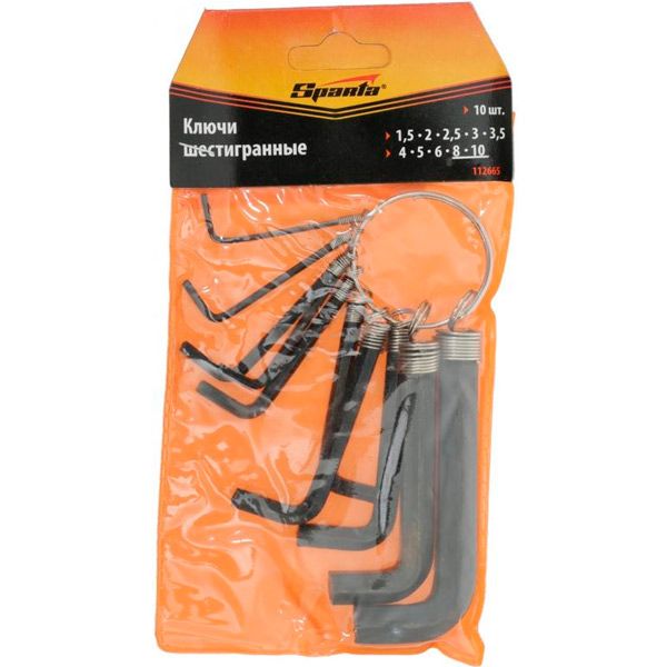 Набор ключей шестигранных Sparta 112665