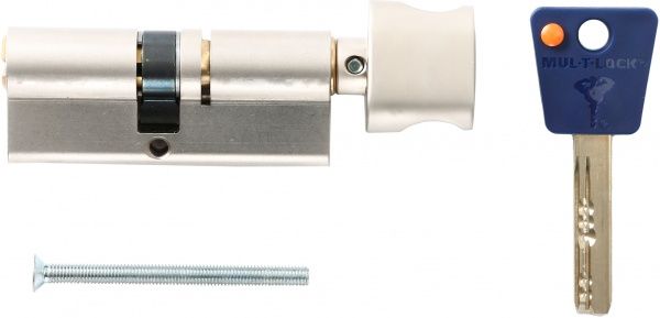 Цилиндр Mul-T-Lock 7х7 35x40 ключ-вороток 75 мм никель