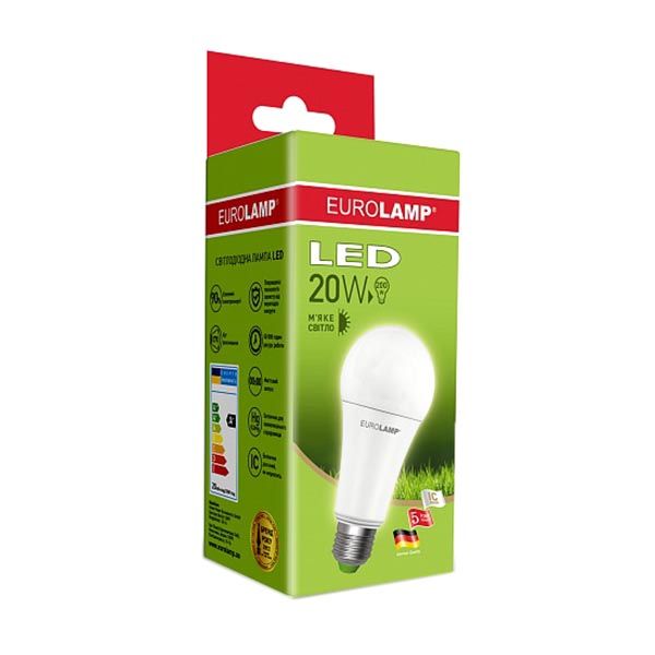 Лампа LED Eurolamp A70 20 Вт E27 3000K
