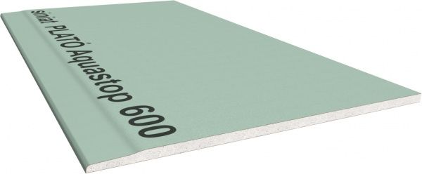 Гипсокартон влагостойкий Plato 1500x600x12,5 мм